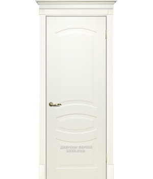 Дверь Smalta-02 ДГ 600*2000  Ral1013 Слоновая кость БЕЗ ПАТИНЫ /ИД/