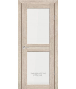Дверь PS- 4  PP,  Капучино Мелинга 600*2000 Белый сатинат