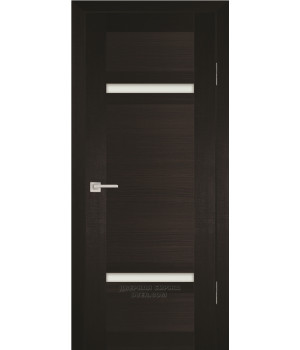 Дверь PS- 5 PP,  Венге мелинга  600*2000  Белый сатинат