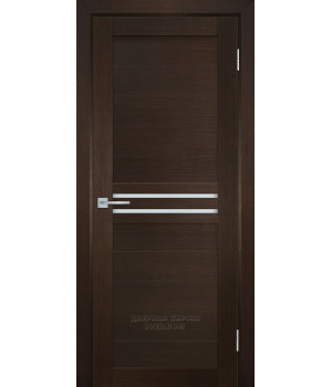 Дверь ТЕХНО 739  nanotex,  Венге  600*2000  Белый сатинат