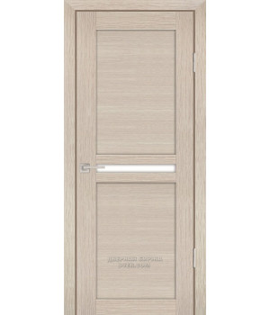 Дверь PS- 3  PP,  Капучино мелинга  600*2000  Белый сатинат