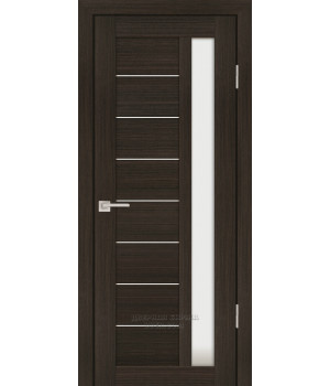 Дверь PS-40 PP, Мокко 600*2000 Белый сатинат