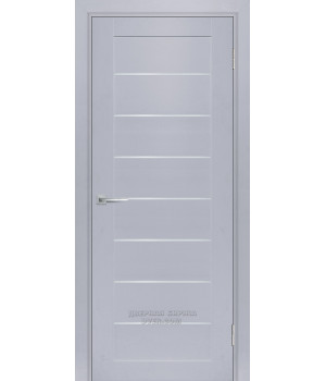 Дверь ТЕХНО 708 nanotex, муссон 600*2000 стекло сатинат