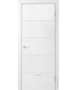 Дверь Smalta-Line 03 эмаль, Белый Ral9003 ДГ 600*2000