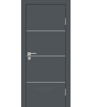 Дверь P-2 PP графит, 600*2000 молдинг
