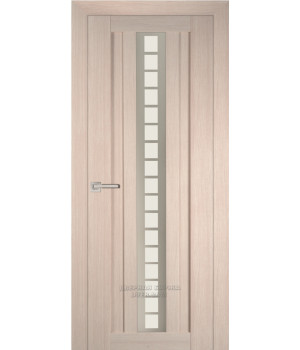 Дверь PS-16  PP, Капучино Мелинга  600*2000 Белый сатинат