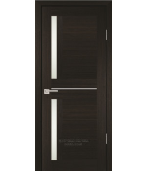 Дверь PS-19  PP,  Мокко  600*2000 Белый сатинат