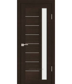 Дверь PS-40 PP,  Венге мелинга 600*2000 Белый сатинат
