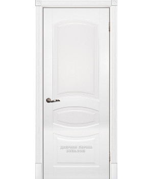 Дверь Smalta-02 ДГ 600*2000  Ral9003 Белый, БЕЗ ПАТИНЫ  / ИД/