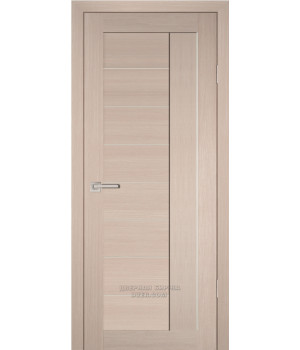 Дверь PS-17  PP,  Капучино мелинга  600*2000 Белый сатинат