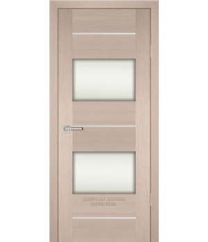 Дверь PS-21 PP,  Капучино мелинга 600*2000 Белый сатинат