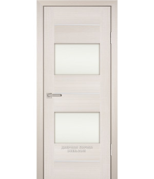Дверь PS-21 PP,  ЭшВайт Мелинга  600*2000 Белый сатинат