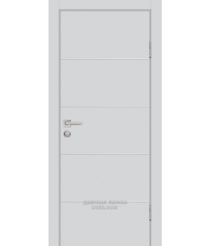 Дверь P-12 PP агат, 600*2000 молдинг