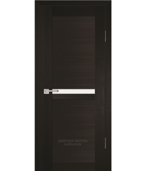 Дверь PS- 3  PP,  Венге мелинга  600*2000  Белый сатинат