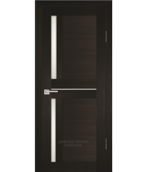 Дверь PS-19  PP,  Венге Мелинга  600*2000 Белый сатинат