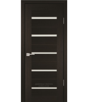 Дверь PS- 7  PP,  мокко  600*2000 Белый сатинат
