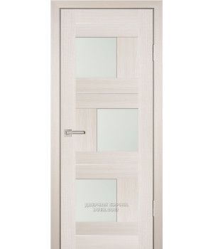 Дверь PS-13 PP,  ЭшВайт Мелинга  600*2000 Белый сатинат