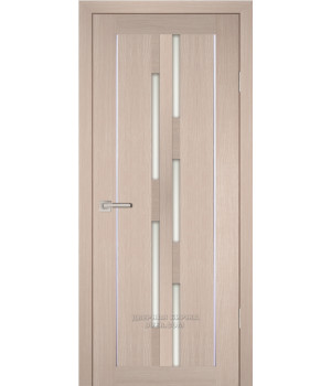 Дверь PS-33  PP, Капучино Мелинга  600*2000  Белый сатинат