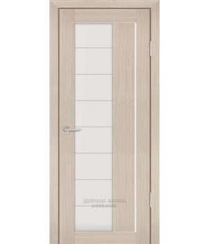 Дверь PS-41 PP,  Капучино мелинга 600*2000 Белый сатинат