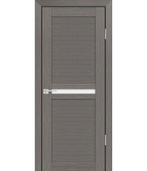 Дверь PS- 3  PP,  Грей мелинга  600*2000  Белый сатинат