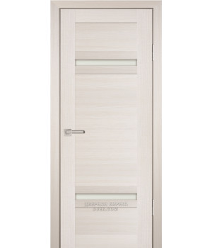 Дверь PS- 5 PP,  ЭшВайт мелинга  600*2000  Белый сатинат