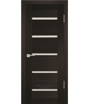 Дверь PS- 7  PP, Венге Мелинга  600*2000  Белый сатинат