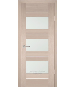 Дверь PS-11 PP,  Капучино мелинга 600*2000  Белый сатинат