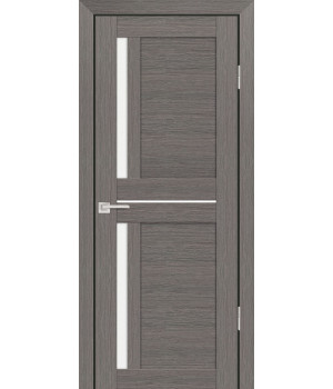 Дверь PS-19  PP, Грей мелинга 600*2000 Белый сатинат