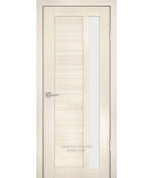Дверь PS-40  PP,  ЭшВайт Мелинга  600*2000 Белый сатинат