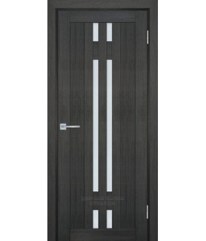 Дверь ТЕХНО 733  nanotex,  Грей  600*2000  Белый сатинат