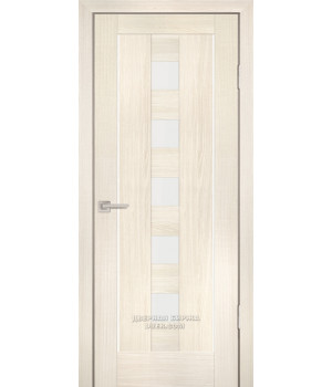 Дверь PS-34 PP,  ЭшВайт мелинга 600*2000 Белый сатинат