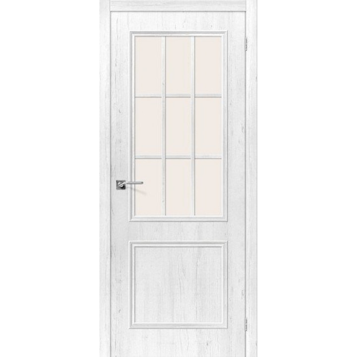 Дверь 3D-Graf Симпл-13 в цвете 3D Shabby Chic остекленная.