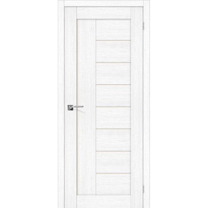 Дверь экошпон Серия Porta X Порта-29 в цвете Snow Veralinga остекленная
