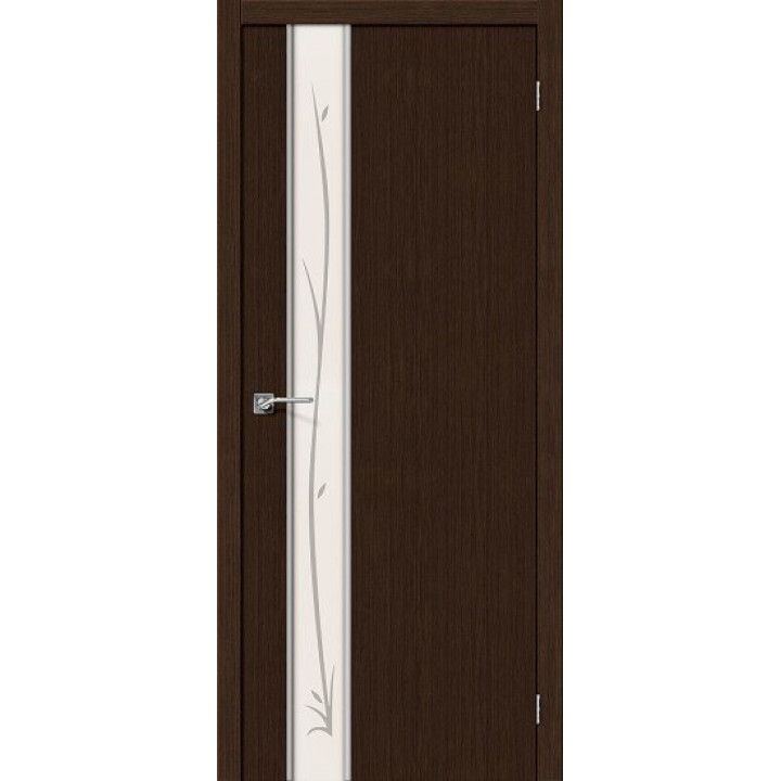 Дверь 3D-Graf Глейс-1 Twig в цвете 3D Wenge.