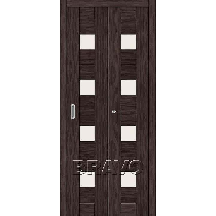 Дверь складная серии Porta X Порта-23 в цвете Wenge Veralinga.